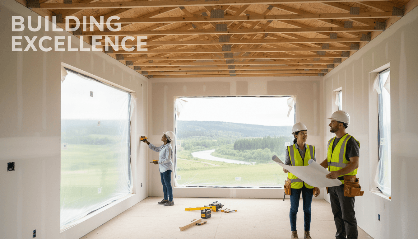 Attari Constructions team working on a modern home build in Melbourne